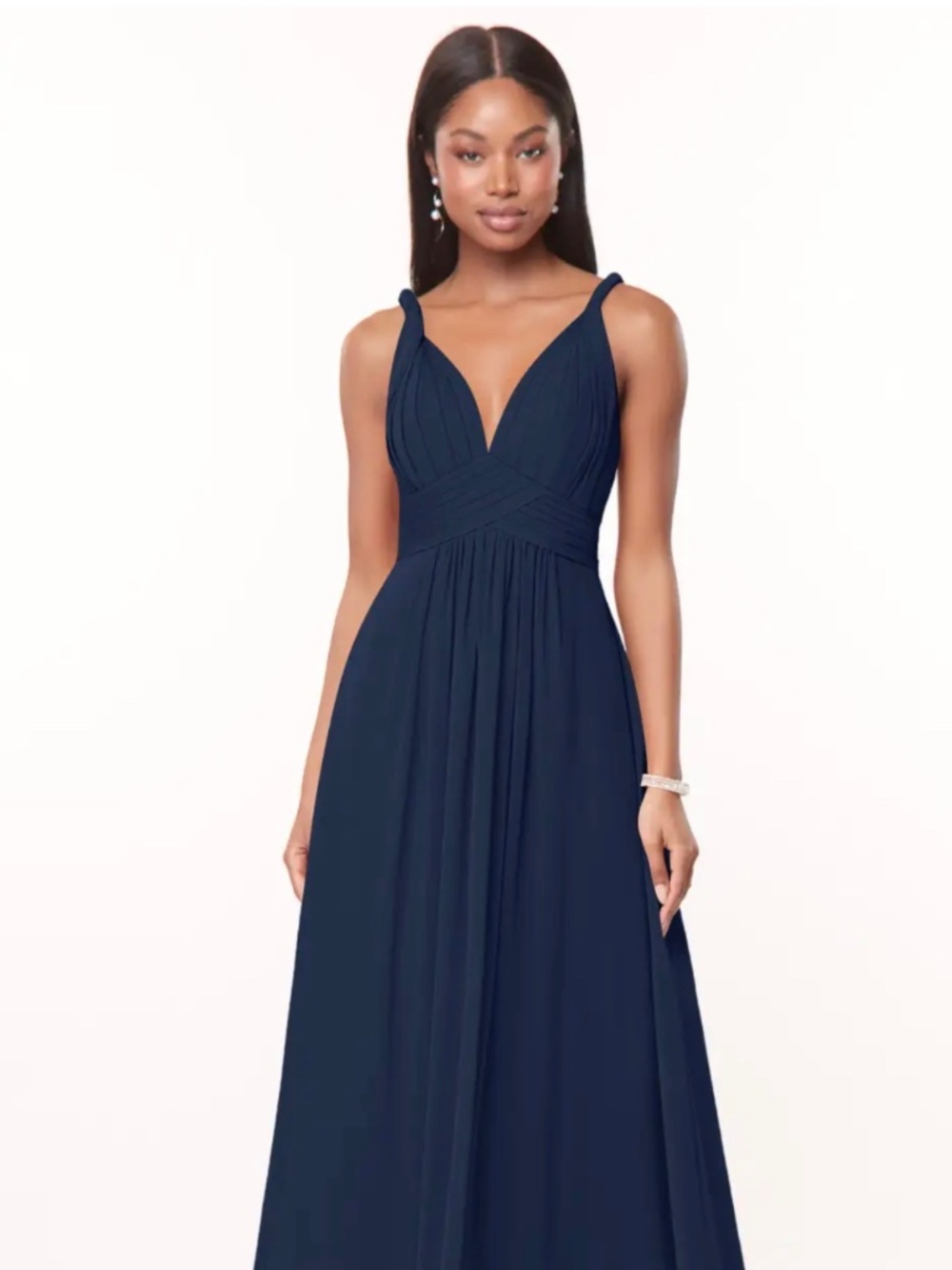 Azazie Maren Dark Navy